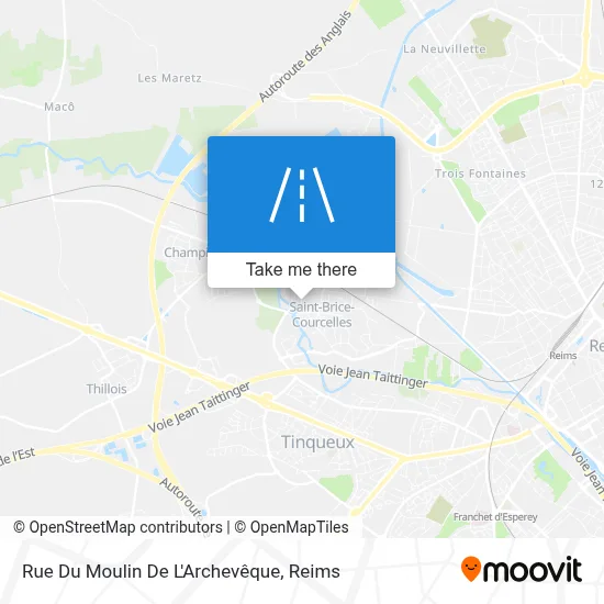 Rue Du Moulin De L'Archevêque map