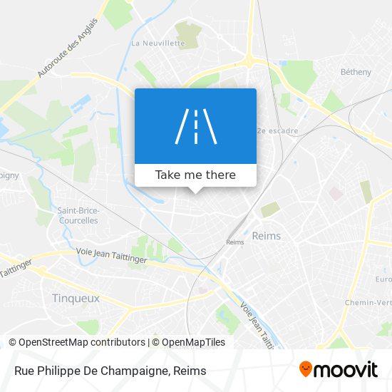 Rue Philippe De Champaigne map