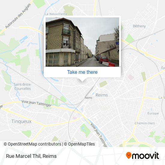 Mapa Rue Marcel Thil