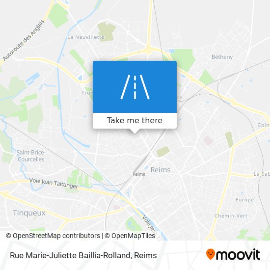 Mapa Rue Marie-Juliette Baillia-Rolland