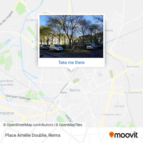 Mapa Place Amélie Doublie