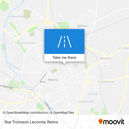 Rue Tronsson Lecomte map