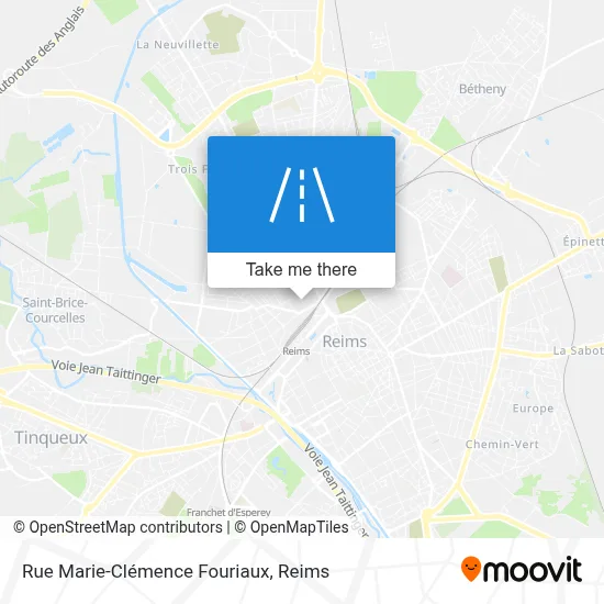 Rue Marie-Clémence Fouriaux map