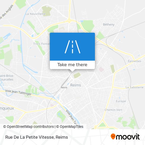Mapa Rue De La Petite Vitesse