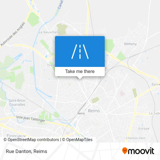 Rue Danton map