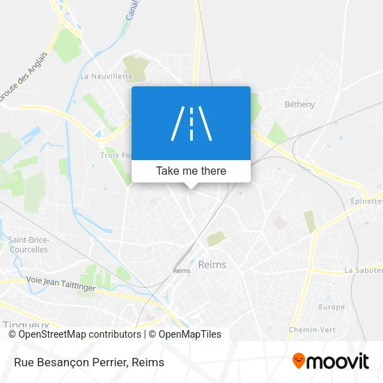 Rue Besançon Perrier map