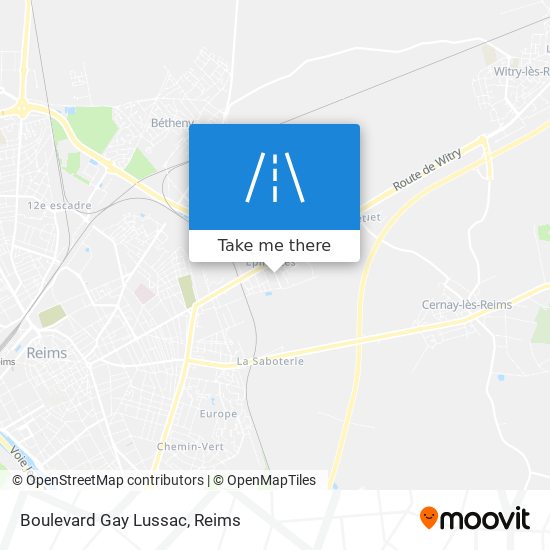 Mapa Boulevard Gay Lussac