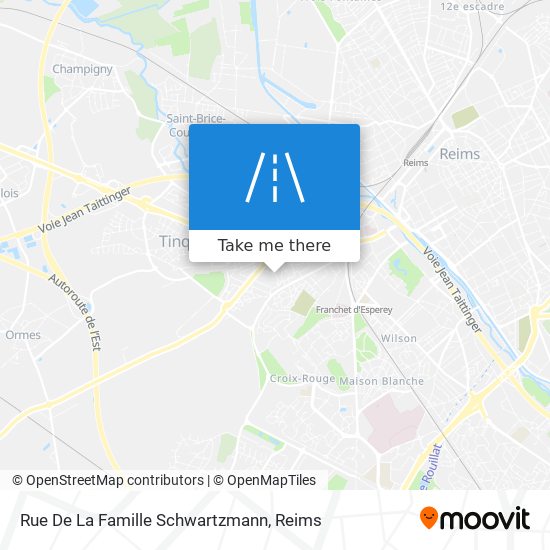 Mapa Rue De La Famille Schwartzmann