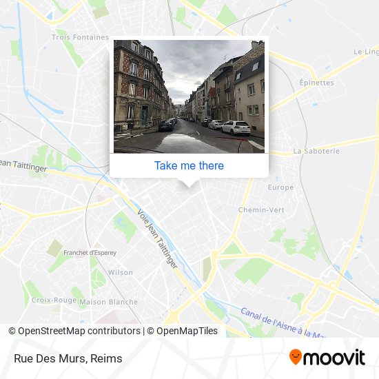 Mapa Rue Des Murs