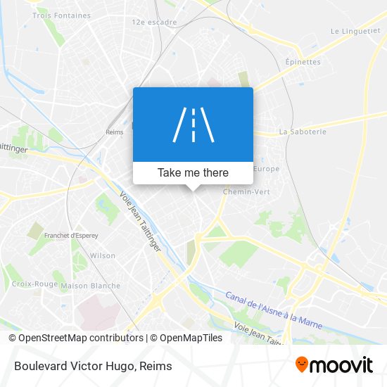 Mapa Boulevard Victor Hugo