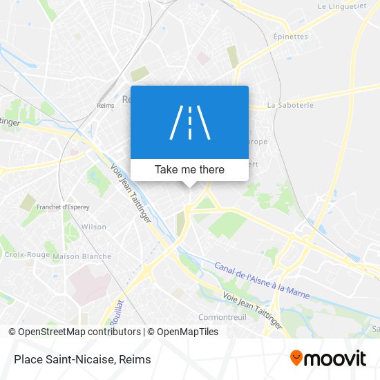Mapa Place Saint-Nicaise