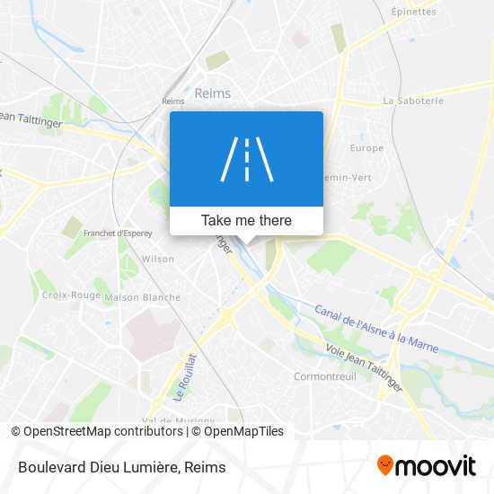 Boulevard Dieu Lumière map