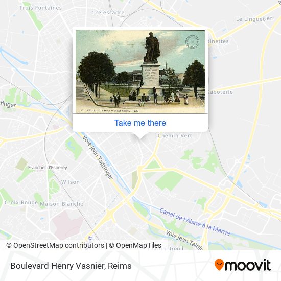 Mapa Boulevard Henry Vasnier