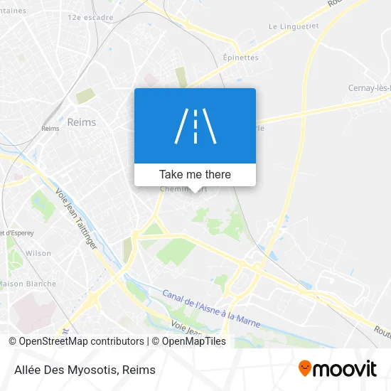 Allée Des Myosotis map