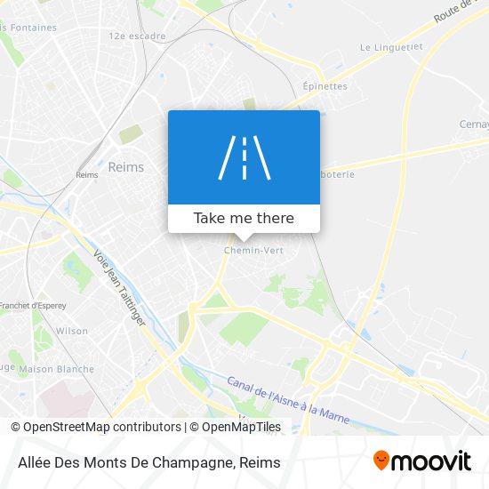 Allée Des Monts De Champagne map