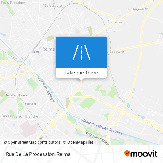 Rue De La Procession map