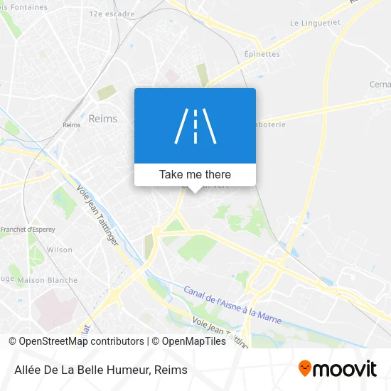 Allée De La Belle Humeur map