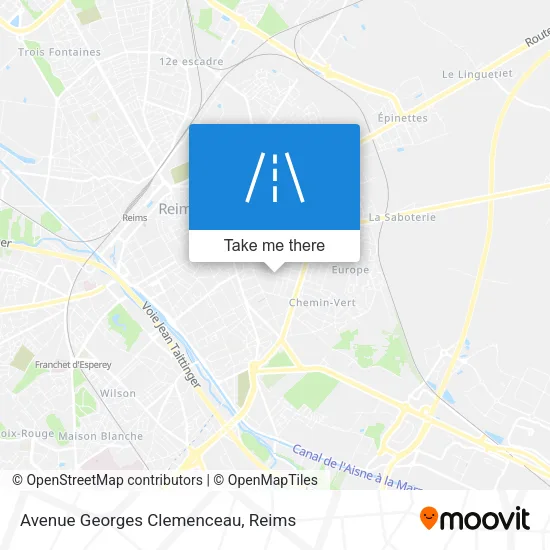 Avenue Georges Clemenceau map