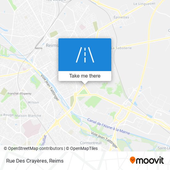 Rue Des Crayères map