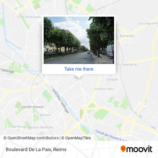 Mapa Boulevard De La Paix