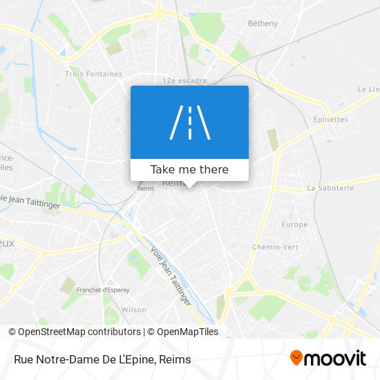Mapa Rue Notre-Dame De L'Epine