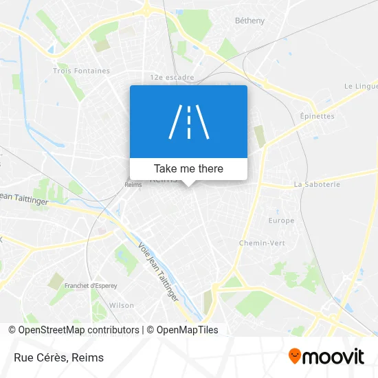 Rue Cérès map