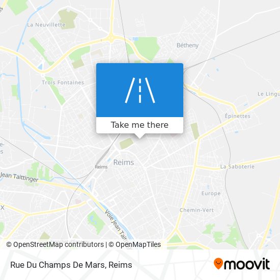 Mapa Rue Du Champs De Mars