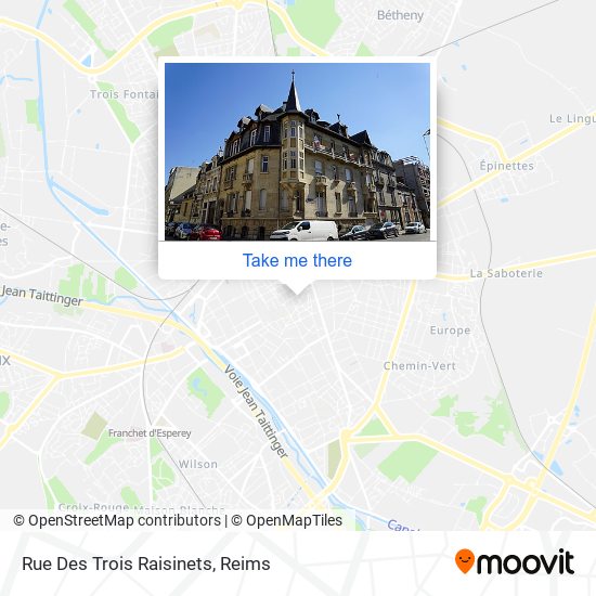 Mapa Rue Des Trois Raisinets