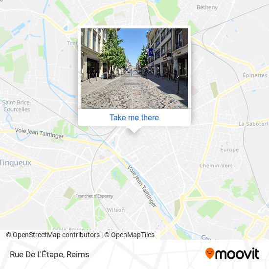 Mapa Rue De L'Étape