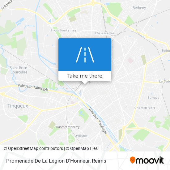 Mapa Promenade De La Légion D'Honneur