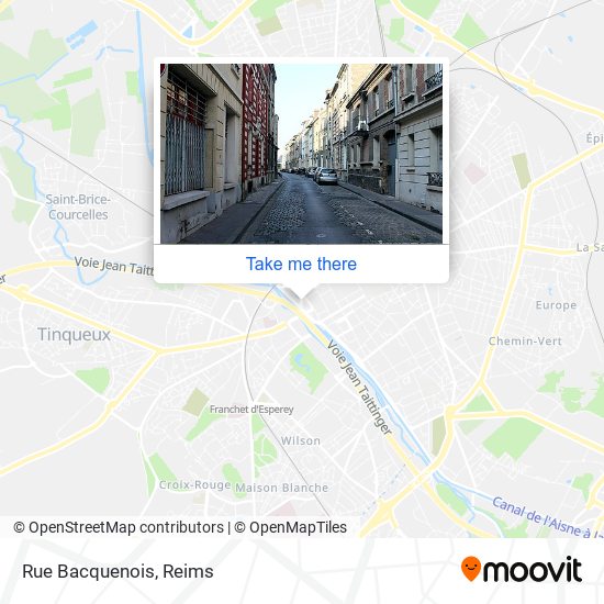 Mapa Rue Bacquenois