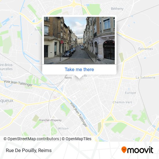 Mapa Rue De Pouilly