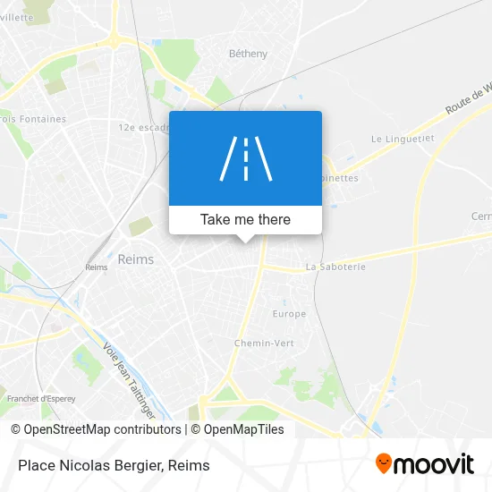 Place Nicolas Bergier map