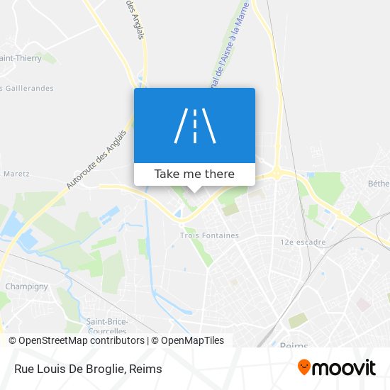 Mapa Rue Louis De Broglie