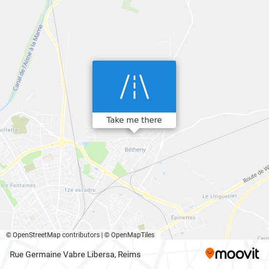 Mapa Rue Germaine Vabre Libersa