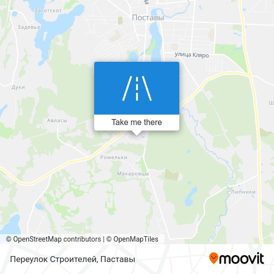 Переулок Строителей map
