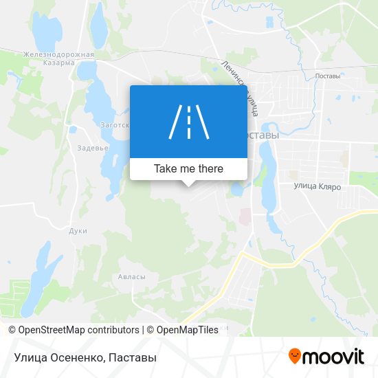 Улица Осененко map