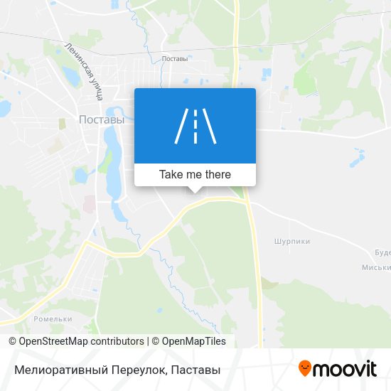 Мелиоративный Переулок map