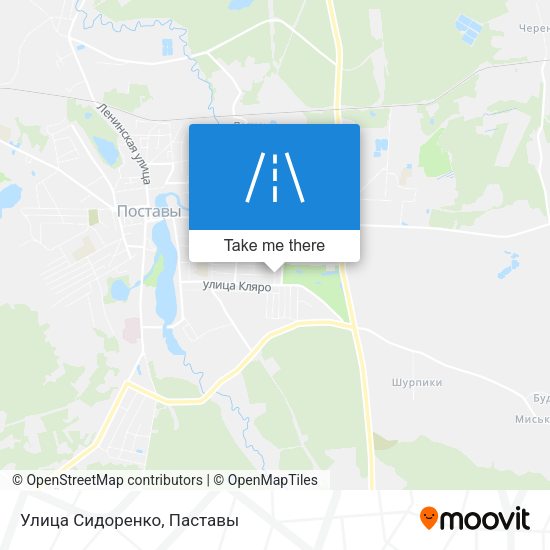 Улица Сидоренко map