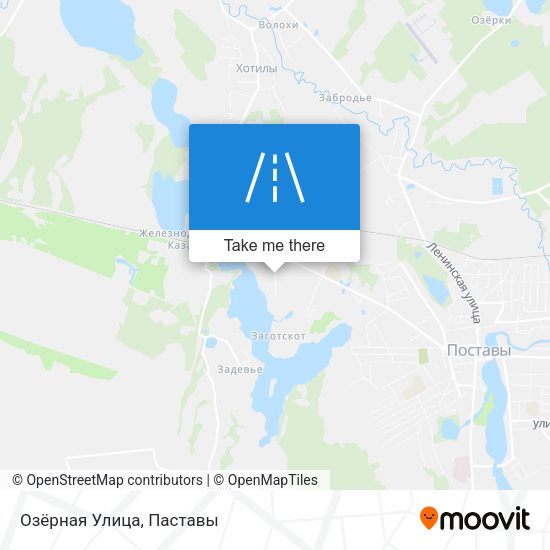 Озёрная Улица map