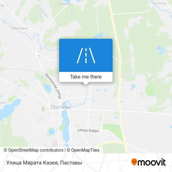 Улица Марата Казея map