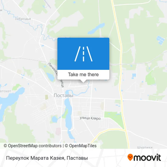 Переулок Марата Казея map