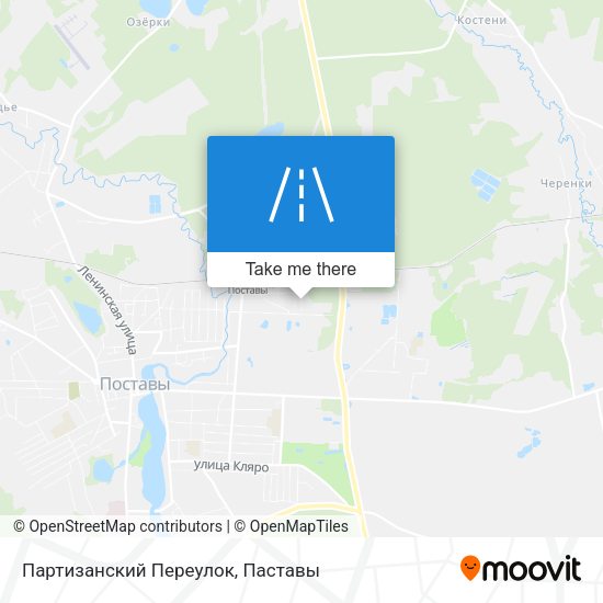 Партизанский Переулок map