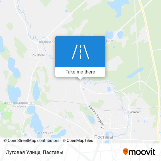 Луговая Улица map