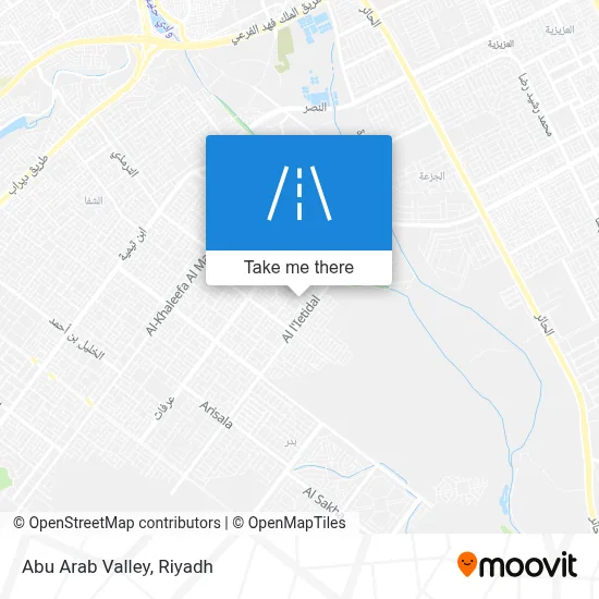 Abu Arab Valley map