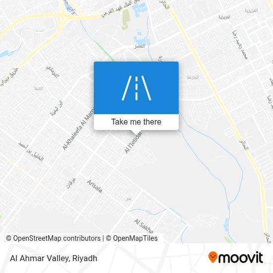 Al Ahmar Valley map
