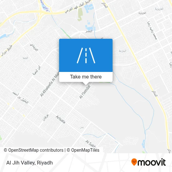 Al Jih Valley map