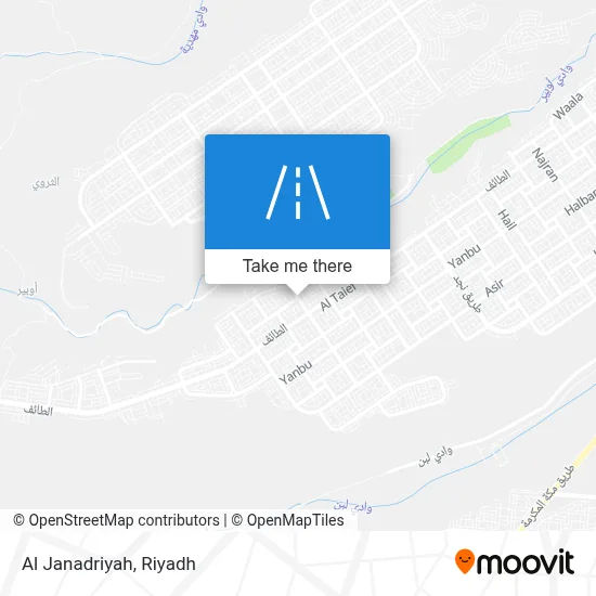Al Janadriyah map