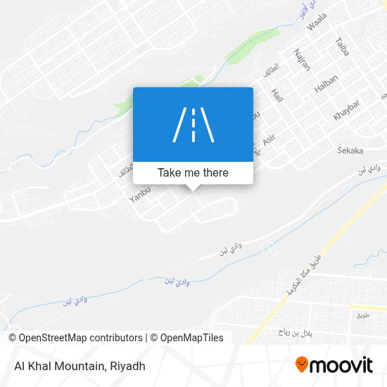 Al Khal Mountain map