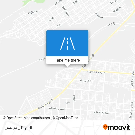 وادي حجر map